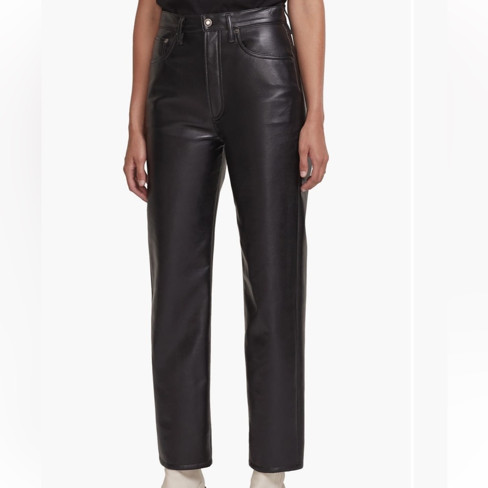 Agolde Women's Black Straight Leg Jeans